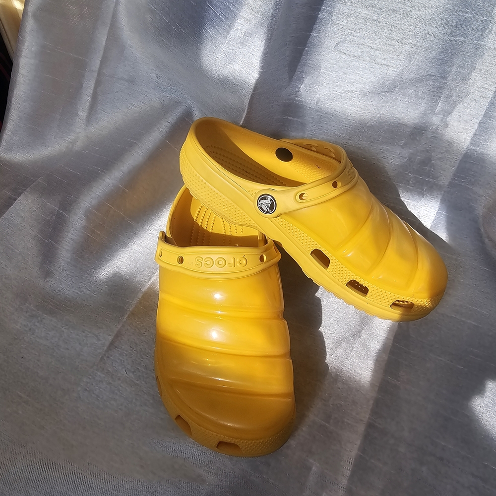 CROCS Women's Bright Yellow Flats